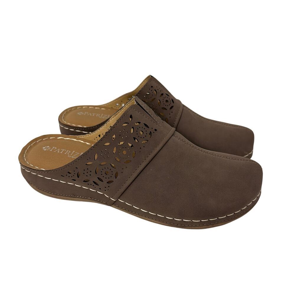 Patrizia by Spring Step Brown Maraley Clogs Womens 8.5
